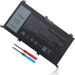 74Wh Type 357F9 71JF4 Battery for Dell Inspiron 15 7000 Gaming 15 7559 i7559 7557 i7557 5577 7567 5576 7566 i7559-5012GRY i5577-7342blk-pus INS15PD Series P65F P65F001 P57F 71jf4 071jf4 0GFJ6 0357F9