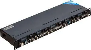 UCTRONICS for Raspberry Pi Rackmount Complete Enclosure 2.0 with PoE Functionality, Front Removable 19" 1U Rack Mount with Captive Screws, Supports Up to 5 RPis, Compatible with Raspberry Pi 4B, 3B+