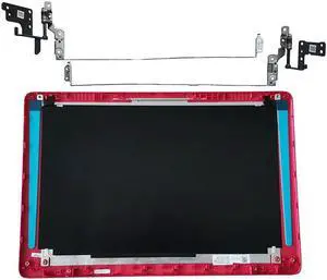 Eclass LCD Back Cover & Hinges Set Red 15.6 for HP 15-dw 15t-dw 15-dw0081wm 15-dw0083wm 15-dw1083wm 15-dw1081wm M03725-001 15t-dw000 15t-dw200 15t-dw100 Top Case Hinge