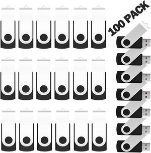 EASTBULL 100 Pack Bulk Flash Drives 16GB USB 2.0 Flash Drives Pack Thumb Drive Bulk USB Drive Bulk (Black 100PCS)
