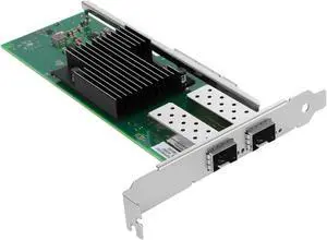 Euqvos PCIe Ethernet Network Card for Intel X710-DA2 X710-BM2 Chipset PCIe 3.0 x8 10Gb Dual Port SFP+ LAN Card Support Windows Server/Windows/Linux/VMware/ESX
