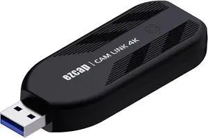 Ezcap331 Cam Link 4K, USB3.1 Capture Card Record via DSLR, Camcorder and Action Cam etc. 1080P60 or 4K30 FPS Stream and Record, Compact HDMI Capture Device for PS5, PS4, Xbox One, Xbox 360, Switch