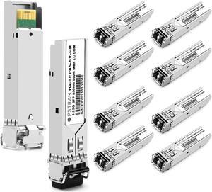 OPSTRAN 1000BASE-SX SFP Transceiver Module Compatible with HPE Aruba J4858D J4858DCM JL745A ProCurve J4858C J4858B J4858A 850nm 550m DDM Duplex LC MMF 10 Pack