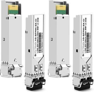 OPSTRAN 1000BASE-SX SFP Transceiver Module Compatible with Cisco GLC-SX-MMD GLC-SX-MM SFP-GE-S Ubiquiti UF-MM-1G Finisar D-Link Brocade and More 850nm 550m DDM Duplex LC MMF 4 Pack