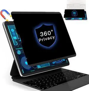 FILMEXT 360deg Ipad Pro 11 Privacy Screen Protector Magnetic Privacy Screen Filter for Ipad Pro 11 inch/Ipad Air 5th 2022/Air 4 2020 Reusable/Removable