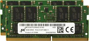 Factory Original 32GB (2x16GB) Laptop Memory Upgrade Compatible for HP HP EliteBook, EliteDesk, Z1, Z2, ZBook, ZBook Studio DDR4 2133Mhz PC4-17000 SODIMM 2Rx8 CL15 1.2v RAM Adamanta