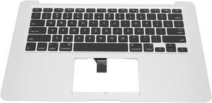 ciciglow Replacement Keyboard for MacBook Air 13in 2013-2017 Palm Rest Case A1466, Computer Repair Accessories Kits Tools Aluminum Alloy Silver