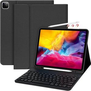 HOTLIFE Case with Keyboard for iPad Air 13 inch (M2 2024 ),Keyboard Case for iPad Pro 12.9 6th/5th Generation, Wireless Detachable Keyboard- with Pencil Holder for New iPad Air 13-inch/iPad Pro 12.9