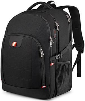 Della Gao Extra Large Laptop Backpack, TSA Travel Backpack with Laptop Compartment Fit 18.4 Inch Notebook for Men & Women, Anti Theft USB Carry on Business Work Backpack - Black