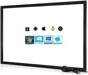 Chengying 49 Inch 10 Points Multi-Touch Infrared Touch Frame - IR Touch Panel - 49 Inches Infrared Touch Overlay - USB Driver Free HID Compatible