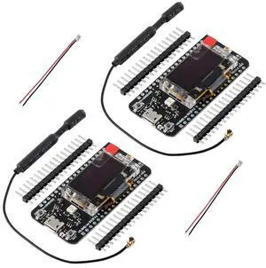 DIYmalls 915 MHz LoRa GPS Module ASR6502 HTCC-AB02S Development Board SX1262 0.96 OLED Display + 915MHz LoRa Antenna for Arduino LoRaWAN Gateway (Pack of 2)