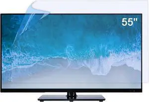 JCSKY 55 Inch Matte Anti-Glare TV Screen Protector, Dustproof Anti Scratch Anti Blue Light Film, Dust-Proof, Reduce Eye Fatigue Anti-Myopia, 55inch(1211x682mm)