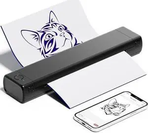 COLORWING M08F Tattoo Stencil Printer Bluetooth, Stencil Printer for Tattooing, Tattoo Printer Machine on Skin, Thermal Printer Tattoo Wireless, Small A4 Tattoo Transfer Paper Printer