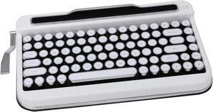 Penna Bluetooth Keyboard with White Chrome Keycap(US Language) (Switch-Cherry Mx Brown, Pure White)