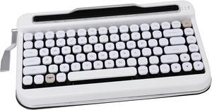 Penna Bluetooth Keyboard with Diamond Keycap(US Language) (Switch-Cherry Mx Red, Pure White)