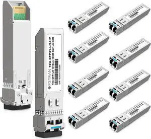 OPSTRAN 10GBASE-LR SFP+ Optical Transceiver Module Compatible with HPE Aruba J9151D J9151E JL749A J9151ECM /ProCurve J9151A 10G SFP+ LR 1310nm 10km DDM Duplex LC SMF 10 Pack