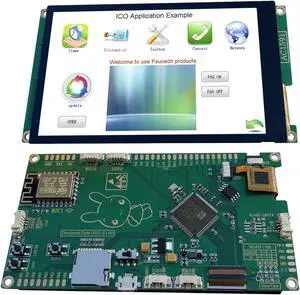 Fsuoech IPS 4.3 Inch TFT LCD Capacitive Touchscreen Development Board 800x480 ESP WiFi Internet of Things Intelligent Display M4 Board TKM32F499
