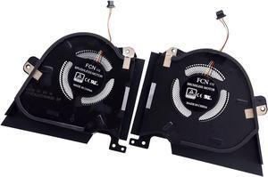 Deal4GO CPU Cooling Fan DFSCK22105182D FMB9 w/GPU Cooler Fan FMB8 for ASUS ROG Zephyrus Duo 15 GX550 GX550LWS GX550LXS