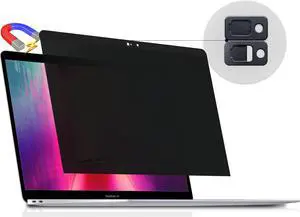 Peslv Magnetic Privacy Screen for MacBook Pro 15 Inch (2016-2019), Removable Anti Blue Light Glare Peep Filter Black out Screen Protector for Mac 15In Laptop Model (A1707, A1990)