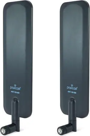 Proxicast 4G/5G/CBRS Universal Wide-Band 6 dBi Omni-Directional Swivel Terminal Antenna (SMA Male) - Compatible with Cisco, Cradlepoint, Digi, MoFi, Pepwave, Sierra and Others (ANT-120-008-2PK)