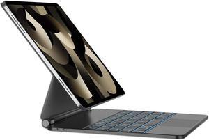 HOU Keyboard Case for iPad Air 5th&4th Generation, Keyboard Case for iPad Pro 11 inch 4/3/2/1, Magnetic Keyboard Case for iPad Pro 11, Multi-Touch Trackpad, 7 Colors Backlight