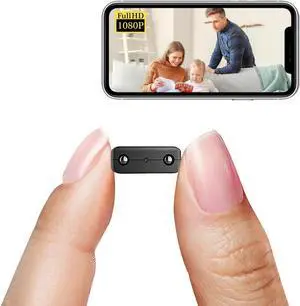Smallest Wireless Wifi Camera, Hidden Camera Detector,HD1080P Mini Spy Camera,Small Camera,Baby Monitor,Nanny Cam,With Night Vision,Motion Detection, Cloud Storage, Remote Viewing for iOS Android APP