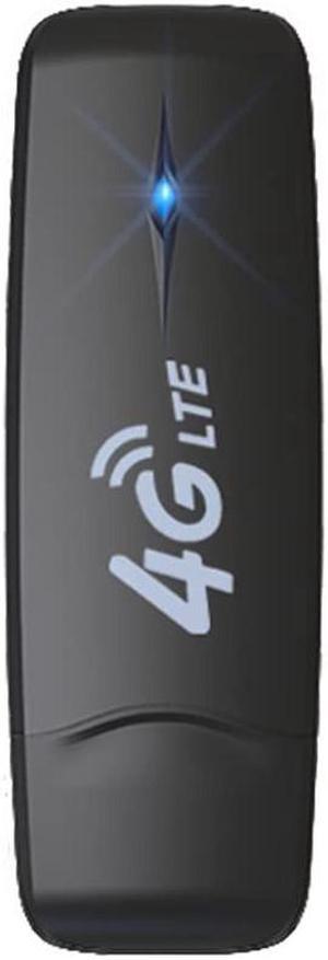 HOSAYA 4G LTE USB WiFi Modem Portable 4G Router with SIM Card Slot High Speed Portable Travel Hotspot Mini Router Unlocked 4G dongle, Black, 88mmx28mmx9mm