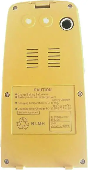 powerforlaptop 7.2V 2700mAh Replacement Battery Compatible with BT-52QA TOPCON BT52Q Total Stations 3 PIN