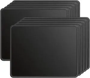 KTRIO 10 Pack Letter Size Office Mouse Pad & Extended Gaming Mouse Pad Bundle