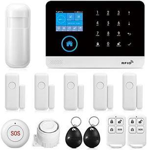 Wireless WiFi Smart Home Security DIY Alarm System with Motion Detector,Notifications with app,Door/Window Sensor, Siren,Compatible with Alexa,NO Monthly Fees