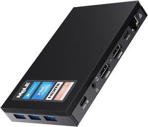 MeLE Quieter3C Fanless Mini PC Windows 11 Pro 8GB DDR4 256GB ROM Slim Desktop PC Celeron N5105(up to 2.9GHz) Micro Computer USB-C Dual HDMI 4K, VESA Mount, WiFi 6, BT5.2 Office PC