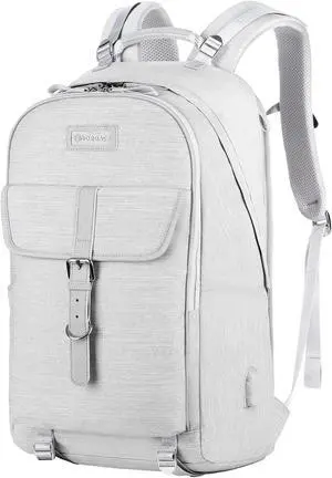 Nordace Comino Travelpack Backpack with USB Charging Port, Water Resistant - Extra Spacious Laptop Backpack for Travel, Backpacking and Everyday Commute (Gray)