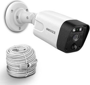 OOSSXX 4K PIR POE Extend Camera Outdoor Indoor Video Surveillance Security Waterproof Wired POE Camera, Home IP 4K 8MP Camera, Night Vision, Just Extend POE Kits