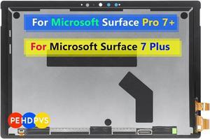 PEHDPVS for Microsoft Surface Pro 7 Plus 1960 1961 Screen Replacement for Surface Pro 7+ Display 2736x1824 12.3 inch LCD Touch Screen Digitizer Assembly (Not fit for Pro 7)