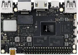 Khadas VIM4 Amlogic A311D2 Single Board Computer Supports 4K UI and HDMI Input, 4 Display Interfaces, LAN WiFi 6 & Bluetooth 5.1, 8GB 64bit LPDDR4X 2016MHz, MaliG52MP8(8EE) GPU