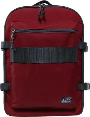 Rangeland Underseat Carry-On Backpack Luggage, 15-inch Laptop Lightweight Backpack with trolley strap, Travel Commute Gym Sport, 17L Red Wine