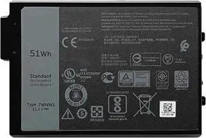 7WNW1 51Wh 6-cell Laptop Battery Compatible with Dell Latitude 5424 5420 Rugged Extreme P85G P86G P137G P137G001 P137G002 P85G001 P86G001 Series DMF8C GK3D3 6NNCF DP3KF DMF0C 07WNW1 451-BCHV 11.4V