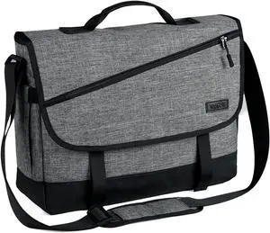 VASCHY Messenger Bag for Men, Fashion Water Resistant Laptop Satchel Crossbody Shoulder Side Bag Briefcase for Men and Women for Work,Business Gray