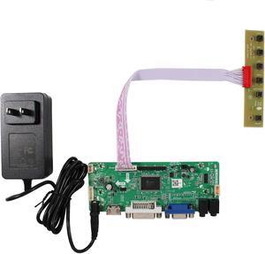 VSDISPLAY for 17 inch 4:3 1280X960 DV170YGZ-N10 DV170YGM-N10 DVI VGA Audio LCD Controller Board and 12V DC 2A Power Adapter Supply US Plug with 5.5x2.1 mm / 3.5x1.35 mm Port