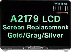 13.3" LCD Screen Replacement for MacBook Air Retina 2020 A2179 2019 A1932 EMC 3302 LCD Retina Display Assembly Kit MVH22 MVH42 MVH52 MWTJ2 MWTK2 MWTL2 (Space Gray)