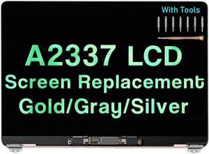 Screen Replacement for MacBook Air M1 A2337 2020 2021 13" EMC 3598 MGN63 MGN93 MGND3 MGN73 MGNA3 MGNE3 LCD Display Assembly Kit (Rose Gold)