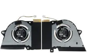 CPU & GPU Cooling Fan for ASUS ROG Zephyrus G14 GA401Q GA401QC GA401QE GA401QH GA401QM GA401IHR 12V 1A FN58 FNNW 13NR05S0AP0101 DFSCK22D05883K FN59 FNNX 13NR05S0AP0201 DFSCK221151818 12V 1A