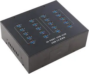 UHPPOTE A-213 Industrial Grade USB 3.0 Hub 20 Port High Speed Data Transfer
