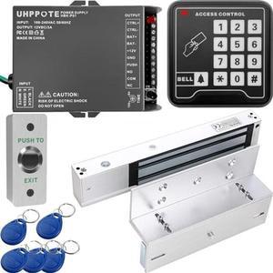 UHPPOTE Full Complete 125KHz RFID Card Inswinging Door Access Control Kit Including 600lbs Force Electric Magnetic Lock