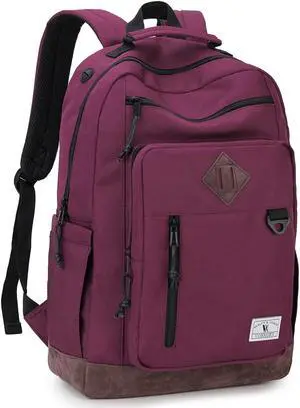 VX VONXURY Backpack for Men Women,Lightweight Bookbag with Mulitiple Pockets,Classical Water Resistant Travel Backpack