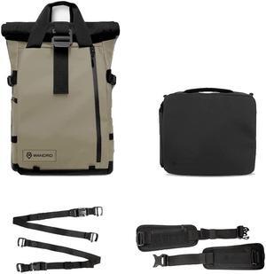 WANDRD All-New PRVKE 21L Photography Travel Backpack - Photo Bundle - Weather Resistant Camera Bag with Laptop Compartment (Yuma Tan)