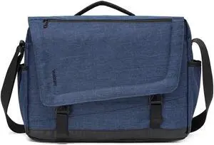 Messenger Bag for Men, Lightweight Water Resistant 15.6 Laptop Shoulder Bag for Business Office by Vonxury Blue