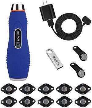 JWM iButton Security Guard Tour Patrol System with Flashlight for Hotels, Hospital, School, Alarm Clock Pedometer and Drop Record, Free Cloud Software, IP67 Waterproof