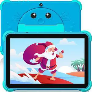 YINOCHE Kids Tablet 10 inch Tablet for Kids 5G WiFi Toddler Tablets with Case Parental Control Dual Camera 32GB Kids Tablets Educational App Preloaded Support YouTube Neflix (Blue)