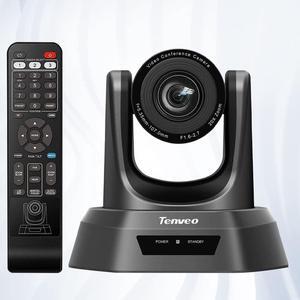 Tenveo NV Series Conference Camera (USB-HDMI-SDI) 10x Optical Zoom HD Webcam for Skape/Zoom Video Conferencing, YouTube/Twitch Live Streaming (NV20A)